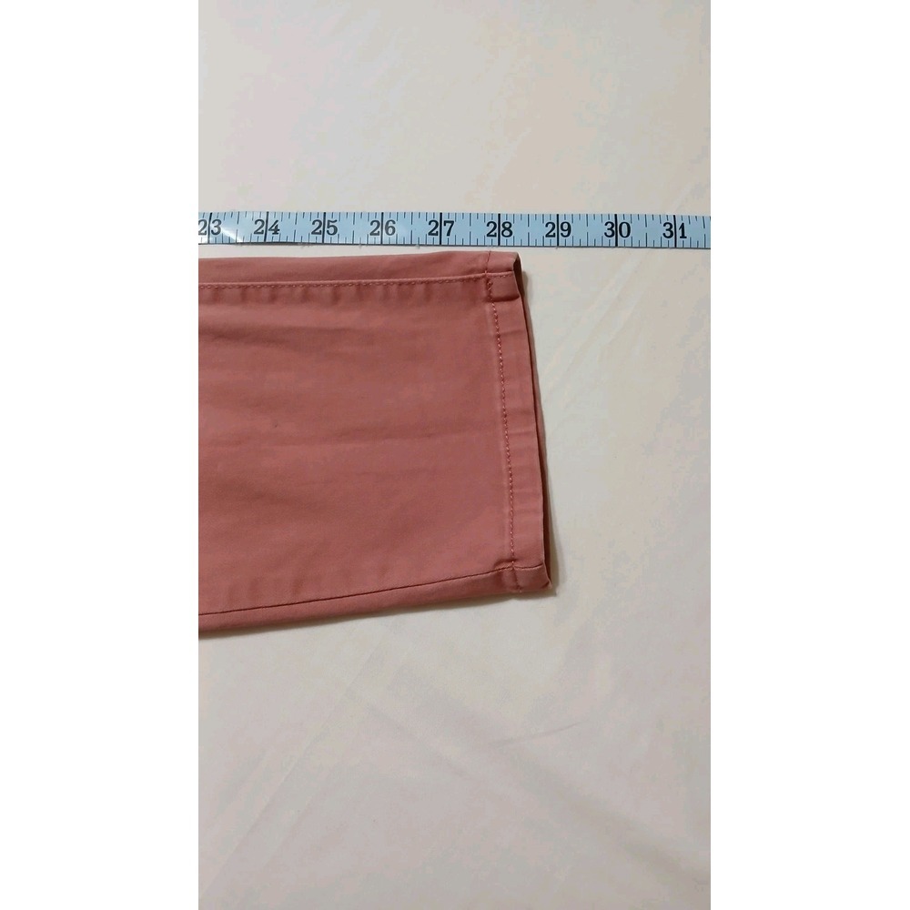 Chaps Women's Rose Pink Mid-rise Super Stretch Slim Fit Chino Pants Size 8 - Picture 9 of 9